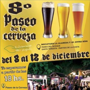 El 8 de diciembre vuelve el Paseo de la Cerveza a Santa Teresita