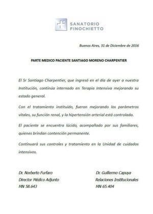 El fin de año de Chano, en terapia intensiva