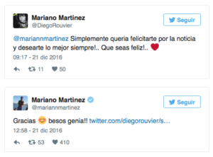Mariano Martinez confirmó que será papá 1