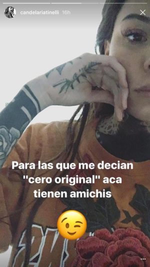 Mirá el nuevo tatuaje de Cande Tinelli 1