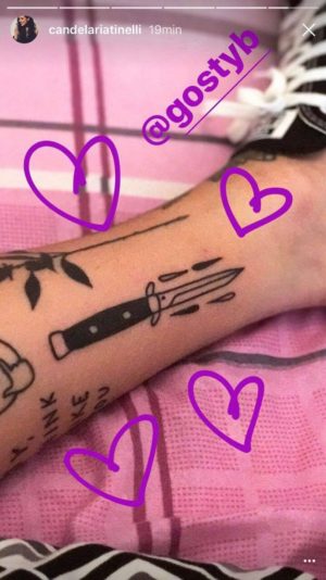 Cande Tinelli no para: mira su nuevo tatuaje 1