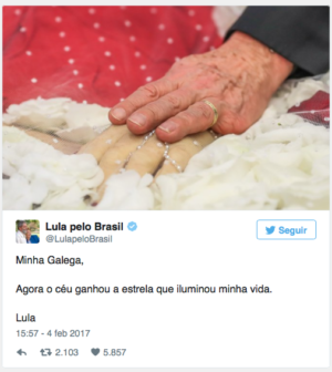 La emotiva despedida de Lula a su esposa 2