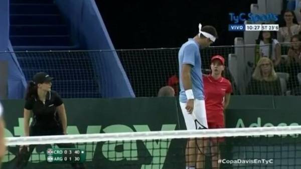 El gesto de Del Potro con una alcanzapelotas que terminó en ovación