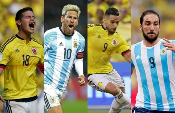 Argentina-Colombia: TV, horario, formaciones y tabla de posiciones