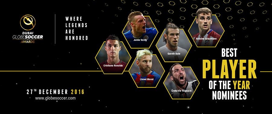 Messi e Higuaín, nominados a los Globe Soccer Awards