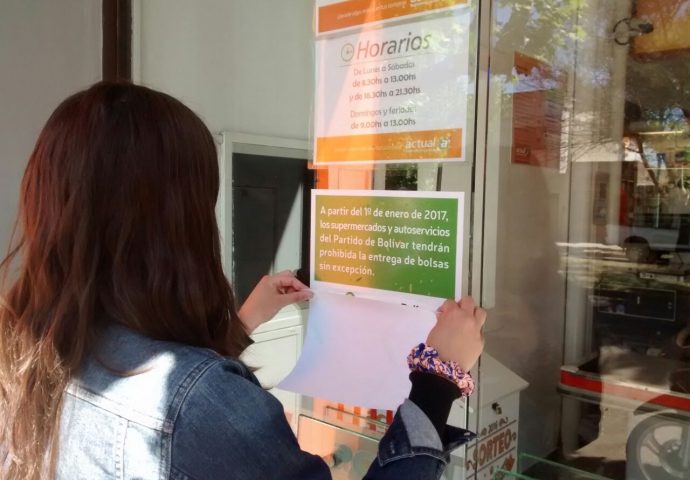 A partir del 2017 los supermercados de Bolívar no darán más bolsas