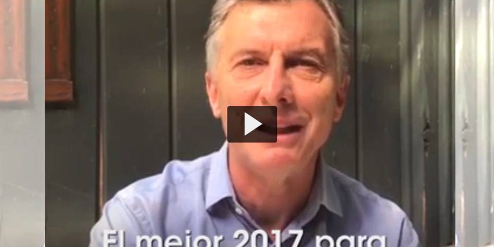 El mensaje de fin de año de Mauricio Macri