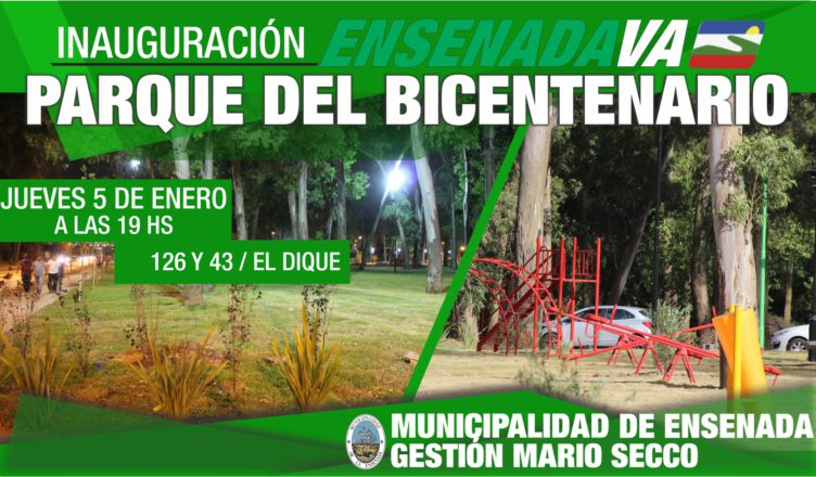 Ensenada ya tiene fecha de inauguración para el Parque del Bincentenario