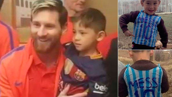 Messi le cumplió el sueño al niño afgano que conmovió al mundo