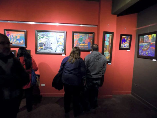Artistas locales en el Museo Santa Teresita