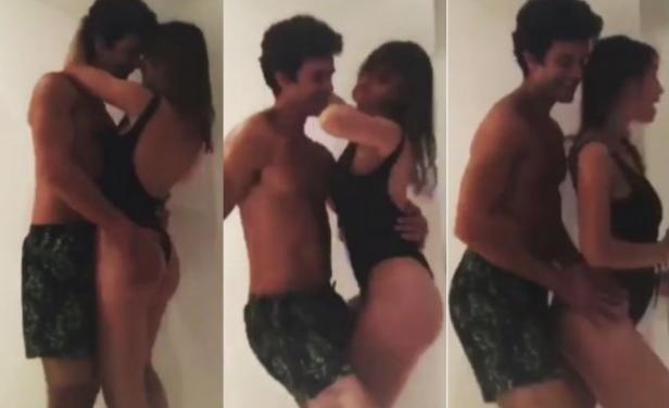 El bailecito hot de Mariano Martínez y su novia 1