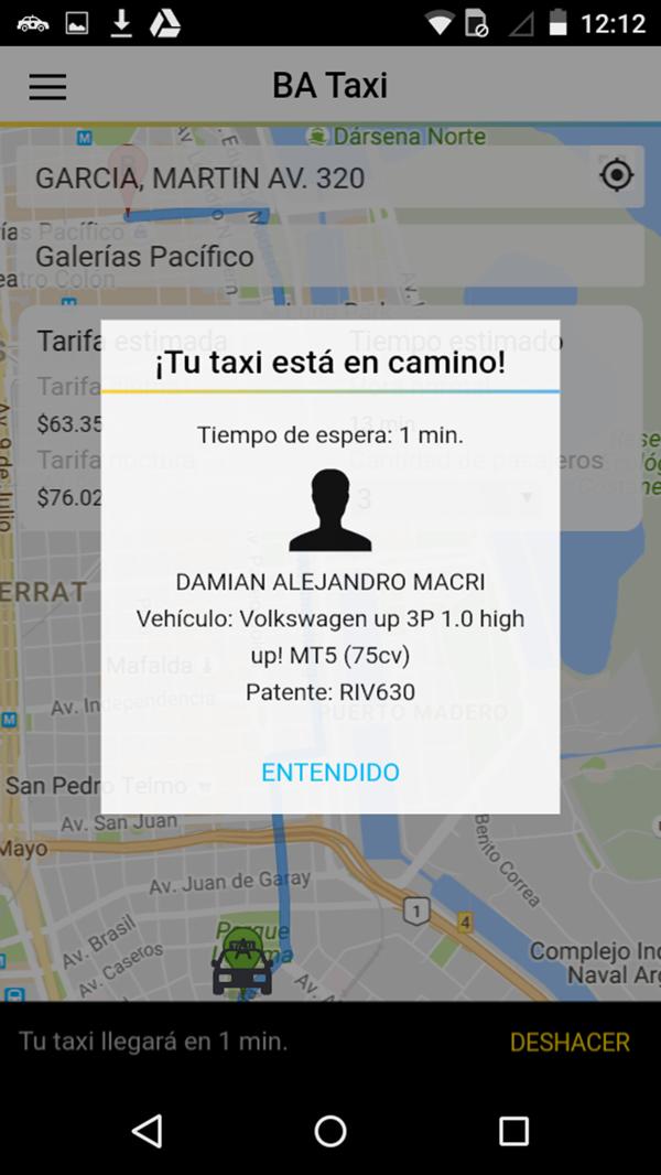 El Gobierno de la Ciudad presentó "BA Taxi", una aplicación similar a Uber 2