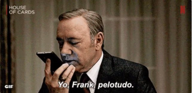 Frank Underwood ironizó sobre la frase de Cristina a Parrilli