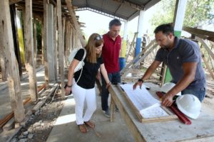 Katopodis recorrió las obras de la nueva Escuela municipal de Música y Danzas 1