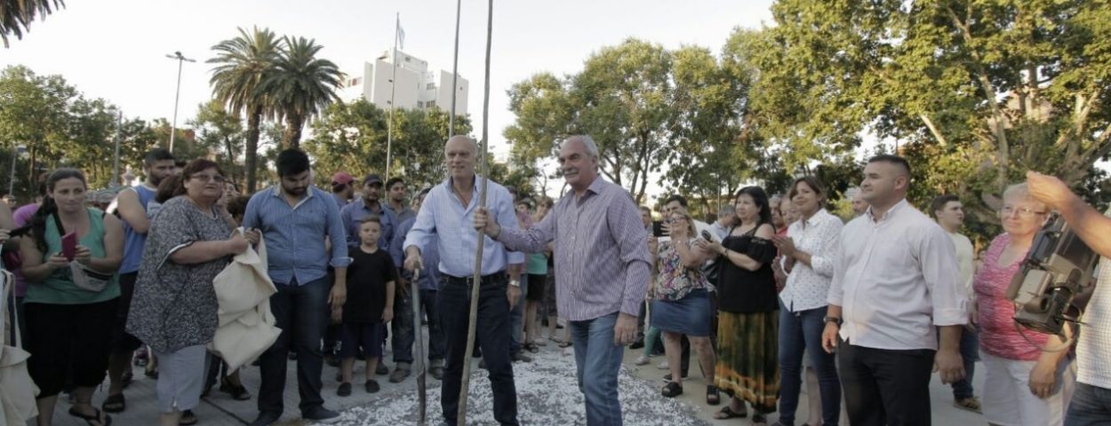 Lanús inauguró la Plaza Madres y Abuelas de Plaza de Mayo