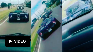 Por grabarlo, chocó a un Pagani Zonda de un millón y medio de dólares en Punta del Este