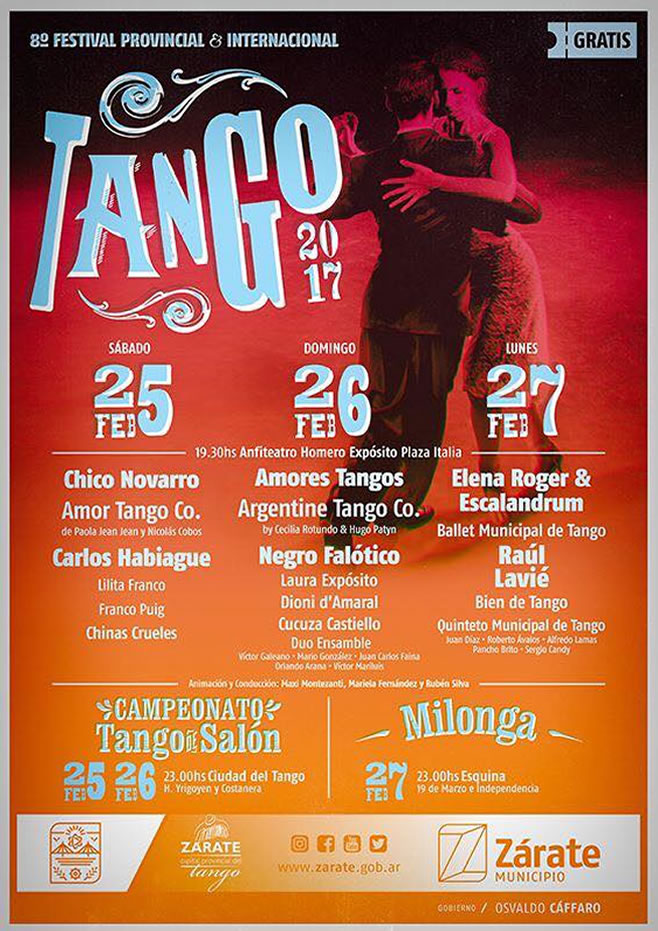 8° Festival Provincial e Internacional de Tango: la agenda completa
