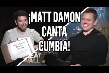 Matt Damon se animó a cantar cumbia y la rompío