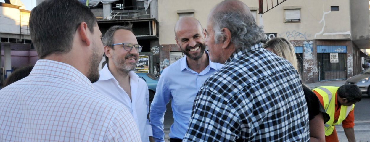 Valenzuela y Dietrich presentaron obras para la avenida Rivadavia en Ciudadela