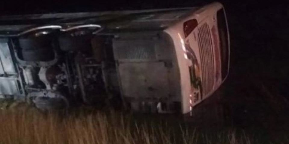 Accidente de micros en la Ruta 2