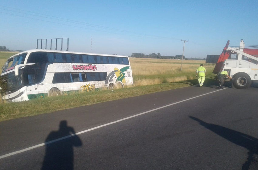 Accidente de micros en la Ruta 2
