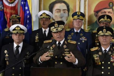 Fuerzas Armadas venezolanas apoyan a Nicolás Maduro