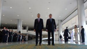 Mauricio Macri y Jair Bolsonaro juntos en Brasilia