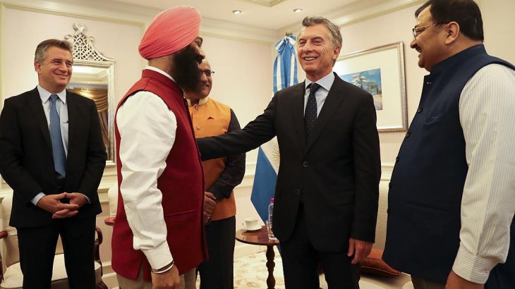 Mauricio Macri se reunió con empresarios en Mumbai