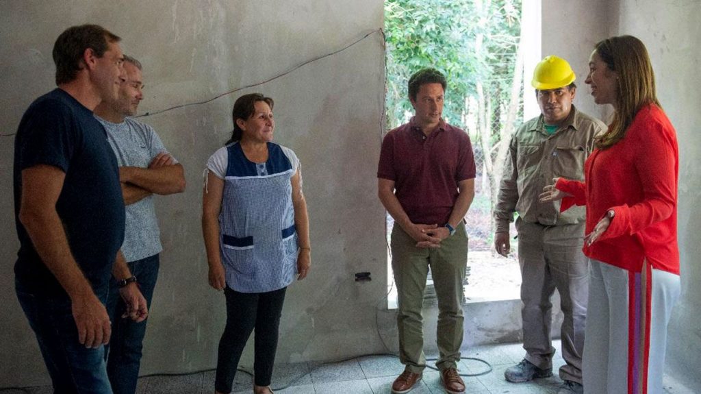 Julio Garro junto a María Eugenia Vidal en La Plata